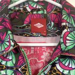 Oilily Women's Colorful Festival Jacket Full Zip 100% Polyester Size 36 or Small Pink Photo 1