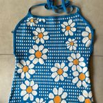 Cider Daisy Print Open Back Dress Photo 4