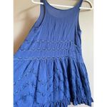 Free People Intimately Free blue open knit lace trim Tank Sz XS Photo 7