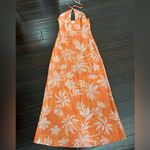 Peppermayo Keliegh Linen Maxi Dress in the Tropic Sunset print size 4 Photo 4
