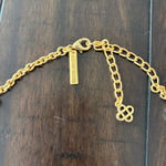 Oscar de la Renta  Gold Floral Necklace Photo 4