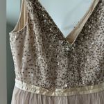 BHLDN Avery Maxi Dress, Oyster Champagne Color, Size 4 Photo 3