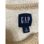 Gap  Women's Cream Wool Alpaca Gold Buttons Pockets Long Sleeve Sweater Jacket S Photo 3