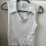 Old Navy White Collared Sweater Tank Photo 0