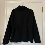 Varley  Barton Sweatshirt Cinch Waist Black Funnel Neck Small Womens Photo 2