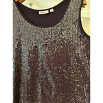 Joan Rivers ‎ Dark Purple Sequins Top Size Medium Photo 2