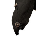 NWT Blue B Rhinestone Studded Crop Vest Top Small Edgy Concert Western Party Black Photo 10