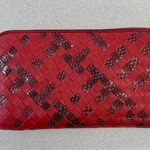 Bottega Veneta Bottega Red Intrecciato Woven Nappa Leather/Snakeskin - Preowned Photo 1