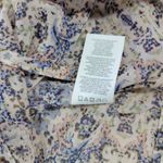 CAbi  Siena Top Womens S/M Pink Blue Floral Lightweight Sheer Oversized Peasant Photo 3