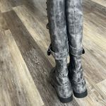 Coconuts by Matisse Coconuts tall lace up distressed gray combat boots size 8 buckle harness Photo 8