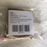 Urban Outfitters New  faux pearl charm bracelet, gold tone chain and pearl Photo 6