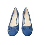 Tory Burch LAILA 50 Pumps Suede Grosgrain Royal Navy Blue Heels Shoes 9 Photo 2