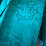 Victoria's Secret  Women's Gold Label Vintage Emerald Green Lingerie Robe Photo 10