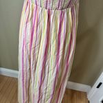 Old Navy  Cotton Gauze Halter Style Striped Sundress Maxi Dress Size Medium Photo 7