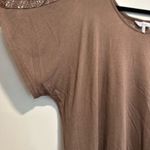 Kirra Women  Sz: M Brown Loose Fit Lace Back Boxy Oversized Lightweight Flowy Top Photo 10