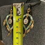 Juicy Couture  Pam Gela Blue Dreamcatcher Gold Dangling Charm Earrings Photo 4