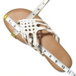 Torrid White Faux leather Braided Flip-Flop Sandals Photo 12