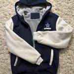 Cowboys Navy and Gray Full Zip Jacket Drawstring Hoodie Size M Size M Photo 12