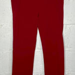Betabrand Women’s Red Dress Yoga Pants Straight Leg Medium Petite Photo 0