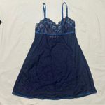 Victoria's Secret  sheer navy blue slip dress Photo 1