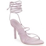 Cult Gaia  Soleil Lilac Purple Strappy Leather Heeled Sandals Size 36 Photo 0