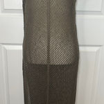 LOOK BY M New York Cover Up Dress One Size Olive Green Sleeveless‎ Mesh Photo 0