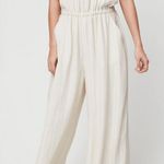 Wilfred Aritzia  cream striped ruffle Fleurette Jumpsuit xxs Photo 1