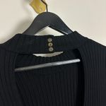  Free People Emmy Long Sleeve Minidress in Black Size Large Photo 5