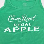 Crown Royal Regal Apple Women's Bright Green Logo Graphic Tank Top GUC Photo 3