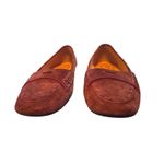 Tod's Suede Leather Burgundy Loafers Size 7 Stylish Comfortable Casual Purple Photo 1