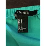 Forever 21  Romper Womens Medium Teal Strapless Bandeau Elastic Waist Pockets Photo 5