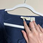 Victoria's Secret Blue Victoria’s Secret Lace Up Silk Top Photo 3