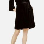 Eileen Fisher NWT Petite Washable Black Velvet Wrap Dress Sz MP Photo 0