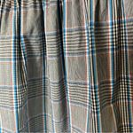 Hill House Athena Nap Dress in Grey Blue Plaid Babydoll Smocked Mini Dress Small Photo 8