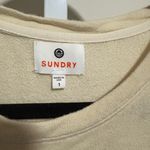 Sundry  Women's Soft Cream Crew Neck Sweater Photo 3