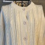 BNWT women’s cable neck crewneck long sleeve cardigan Photo 1