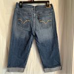 Levi's 515 Cuffed Jeans Women's Size 6 Blue Mid-Rise Capri Denim Summer Preppy Photo 1