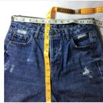 Pull & Bear Destroyed‎ Button Fly Frayed Jeans 32 Blue Size 2 Photo 7