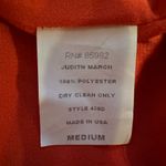 Judith March  Mandarin Orange Pom Pom Off Shoulder Dress Colorful - Size Medium Photo 5