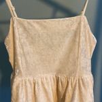 American Eagle  NWT XS Cream Velvety Soft Baby Doll Spaghetti Strap Top Photo 1