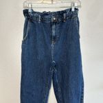 ZARA Women's Baggy Fit Paper Bag Ankle Denim Jeans Size 2 Photo 2