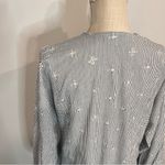 ASOS  White and Blue Eyelet Flared Dress Size 4 SKU#C24315 Photo 5