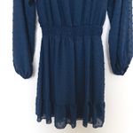 Altar'd State  Womens Dress Size S Navy Swiss Dot‎ Long Sleeve Mini Boho Cottage Photo 2