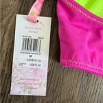 Love Shack Fancy NEW  x Hurley Solid Blocked High Neck Bikini Top M Photo 5