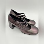 Jeffrey Campbell Tierz Pewter Iridescent Faux Leather Mary Jane Pump Photo 2