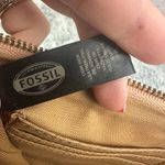 Fossil  Large Multicolor Wristlet Striped Tan Orange Red Cowhide Leather 10x7 Photo 5