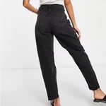 American Eagle  Relaxed Mom Jean Rockstar Black Distressed Photo 1