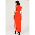 Atlein Red Jersey Sleeveless Crewneck Side Zipper Closure Jersey Dress Size S Photo 3