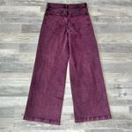 Gap  High Rise Stride Wide Leg Burgundy Jeans Women's A23 Photo 9