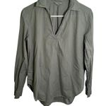 Lou & grey Split Neck Tunic Top Light Green XS Photo 0